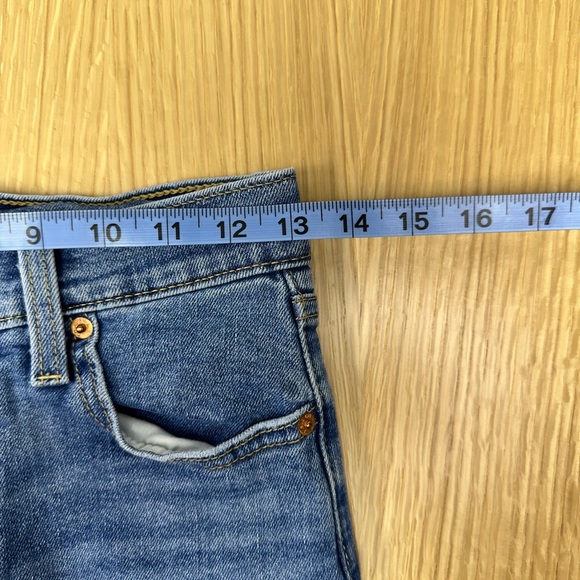 Levi's Ribcage Straight Ankle Jeans, Medium Blue Wash, Size 25 X 27 - Picture 9 of 12